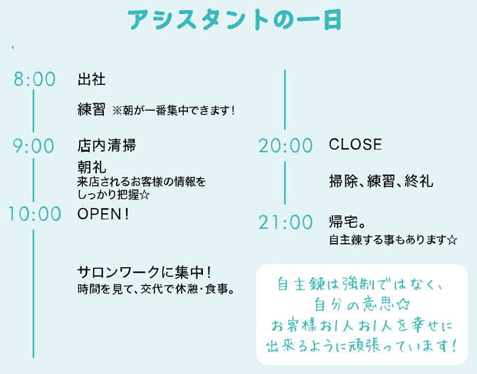 アシスタントの一日